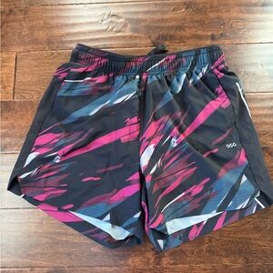 DSG Men's Dynamic Black and Pink Athletic Shorts